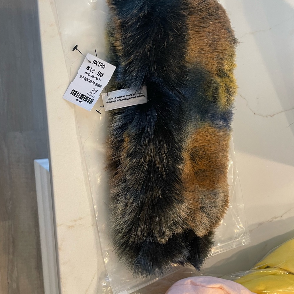 Multi Color Faux Fur Headband